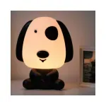 Casa si Gradina - Corpuri si surse de iluminat - Veioze si lampi - Lampi de veghe copii - Lampa de veghe pentru copii, model catel, lumina calda, Gonga® Alb/Negru - Infinity.ro