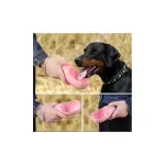 Petshop - Accesorii petshop - Castroane si adapatori - Castron portabil cu sticla de apa pentru animale de companie, Gonga® Roz 550 ml - Infinity.ro