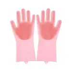 Casa si Gradina - Textile si covoare - Textile bucatarie - Manusi bucatarie - Manusi universale din cauciuc, Gonga® Roz - Infinity.ro
