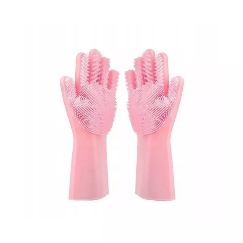 Casa si Gradina - Textile si covoare - Textile bucatarie - Manusi bucatarie - Manusi universale din cauciuc, Gonga® Roz - Infinity.ro