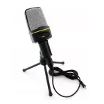 PC, gaming si accesorii - Periferice PC - Microfoane PC - Set microfon cu tripod si cablu de tip Jack, Gonga® Negru - Infinity.ro