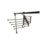 Casa si Gradina - Mobilier - Organizare si depozitare - Umerase si valeti - Suport organizator pentru pantaloni sau prosoape, Gonga® Argintiu - Infinity.ro