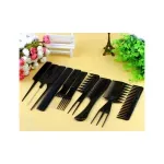 Ingrijire personala si Cosmetice - Ingrijire personala - Ingrijire par - Accesorii tuns si vopsit - Set pentru frizerie si coafor, 10 piese, Gonga® Negru - Infinity.ro