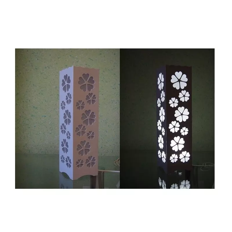 Casa si Gradina - Corpuri si surse de iluminat - Veioze si lampi - Veioze - Lampa LED decorativa de birou, model floral, alb,Gonga® - Infinity.ro