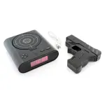 Casa si Gradina - Electrice - Smart Home - Alarme si accesorii - Ceas desteptator cu oprire alarma cu pistol infrarosu, afisaj LCD, Gonga® Negru - Infinity.ro