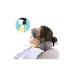 Sport si Outdoor - Articole de voiaj - Accesorii articole de voiaj - Masca de dormit cu perna pentru gat, Gonga® Gri inchis - Infinity.ro