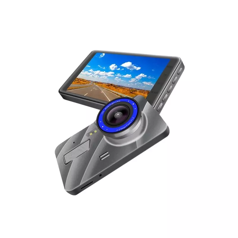 Auto si Moto - Electronice auto - Camere auto si DVR - Camera Auto Full HD 1080P , ecran LCD si functie de marsarier cu 4 LED-uri,Gonga® Argintiu - Infinity.ro