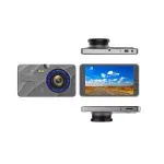 Auto si Moto - Electronice auto - Camere auto si DVR - Camera Auto Full HD 1080P , ecran LCD si functie de marsarier cu 4 LED-uri,Gonga® Argintiu - Infinity.ro