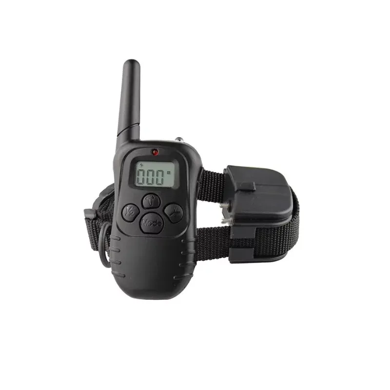 Petshop - Accesorii petshop - Zgarzi, lese si hamuri - Zgarzi - Zgarda pentru caini cu vibratii si electrosoc, telecomanda, negru,Gonga® - Infinity.ro