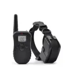 Petshop - Accesorii petshop - Zgarzi, lese si hamuri - Zgarzi - Zgarda pentru caini cu vibratii si electrosoc, telecomanda, negru,Gonga® - Infinity.ro