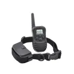 Petshop - Accesorii petshop - Zgarzi, lese si hamuri - Zgarzi - Zgarda pentru caini cu vibratii si electrosoc, telecomanda, negru,Gonga® - Infinity.ro