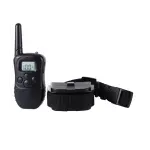 Petshop - Accesorii petshop - Zgarzi, lese si hamuri - Zgarzi - Zgarda pentru caini cu vibratii si electrosoc, telecomanda, negru,Gonga® - Infinity.ro