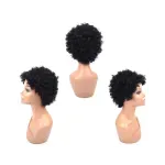 Casa si Gradina - Decoratiuni - Decoratiuni petrecere - Masti si costume carnaval - Peruca din par artificial, model afro, negru, Gonga® - Infinity.ro