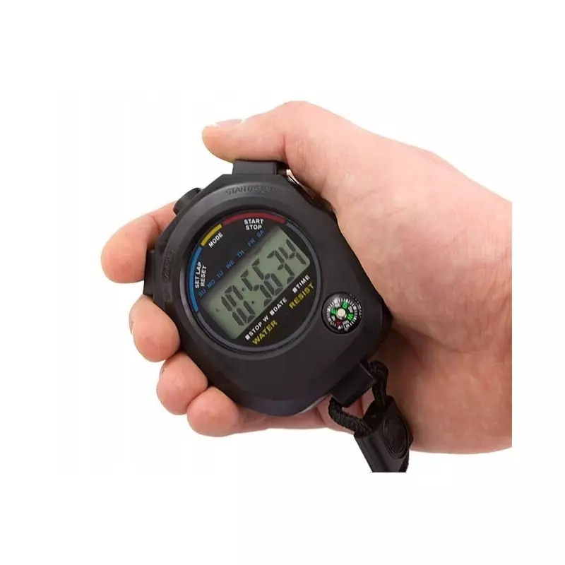 Sport si Outdoor - Accesorii si echipamente sportive - Accesorii antrenament si tabele tactice - Cronometru digital cu busola, Gonga® Negru - Infinity.ro