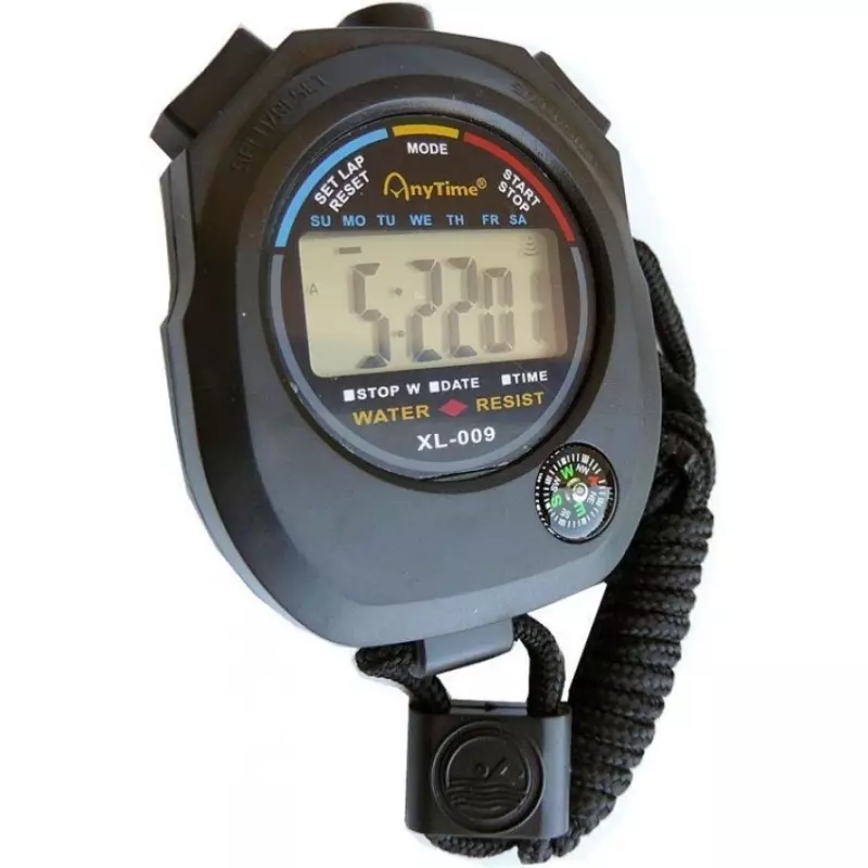 Sport si Outdoor - Accesorii si echipamente sportive - Accesorii antrenament si tabele tactice - Cronometru digital cu busola, Gonga® Negru - Infinity.ro