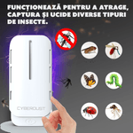 Casa si Gradina - Gradinarit si plante - Intretinere gradina - Articole daunatori gradina - Capcana electrica anti-insecte CYBERDUST, Eco-friendly, Lumina UV, Elimina Musculitele de Otet, Fructe - Infinity.ro