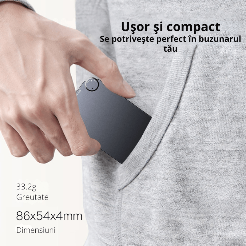 Laptop, Telefoane si Tablete - Wearables si gadgeturi - Gadgeturi - Dispozitive spionaj - Reportofon Spion K2 CLC SmartGear 8GB, activare vocala, 96H, MP3/WAV, DSP, 750mAh, discret, card, ideal business/notite - Infinity.ro