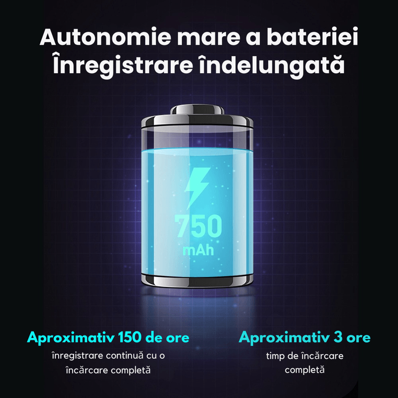 Laptop, Telefoane si Tablete - Wearables si gadgeturi - Gadgeturi - Dispozitive spionaj - Reportofon Spion K2 CLC SmartGear 16GB, Activare vocala, 192H, MP3/WAV, DSP, 750mAh, discret, card, ideal business - Infinity.ro