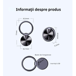 Laptop, Telefoane si Tablete - Wearables si gadgeturi - Gadgeturi - Dispozitive spionaj - Reportofon Spion S30 CLC SmartGear 8GB, breloc discret, activare vocala, HD, DSP, MP3, 94H, USB/OTG, autonomie lunga - Infinity.ro