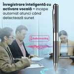 Laptop, Telefoane si Tablete - Wearables si gadgeturi - Gadgeturi - Dispozitive spionaj - Reportofon Spion Pix Q91 CLC SmartGear 16GB, activare vocala, 192H, MP3, USB, 15H, antifon, ideal sedinte/cursuri - Infinity.ro