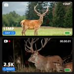 TV, Audio-Video si Foto - Optica, astronomie si metrologie - Optica si astronomie - Binocluri & lunete - Binoclu Digital CLC SmartGear Verde, Night Vision, 15MP, 2.5K, Zoom 4X+8X, LCD 3", IR 7 trepte, 128GB, 5200mAh, USB-C - Infinity.ro