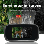 TV, Audio-Video si Foto - Optica, astronomie si metrologie - Optica si astronomie - Binocluri & lunete - Binoclu Digital CLC SmartGear 2.5K UHD, 40MP, Zoom 10X+8X, IR 850nm, 300m, LCD 3", 32GB, 2500mAh, vanatoare, camping - Infinity.ro
