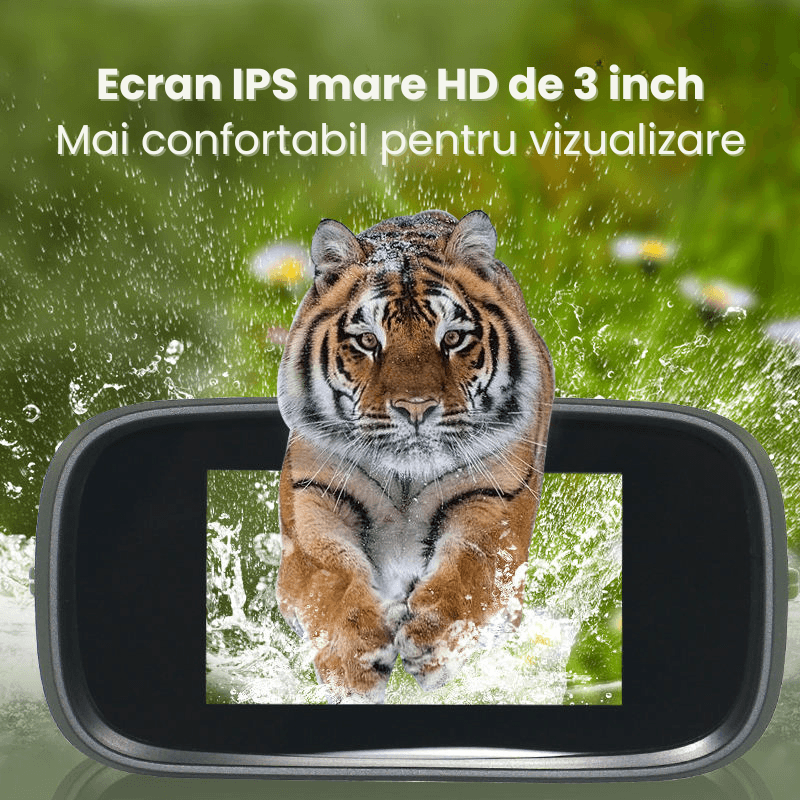 TV, Audio-Video si Foto - Optica, astronomie si metrologie - Optica si astronomie - Binocluri & lunete - Binoclu Digital CLC SmartGear 2.5K UHD, 40MP, Zoom 10X+8X, IR 850nm, 300m, LCD 3", 32GB, 2500mAh, vanatoare, camping - Infinity.ro