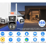 Casa si Gradina - Electrice - Smart Home - Camere de supraveghere - Camera Supraveghere 8K 16MP Zoom 10X CLC SmartGear, Auto-Tracking, Nocturna Color, WiFi, Audio, IP66, SD+Cloud - Infinity.ro