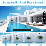 Casa si Gradina - Electrice - Smart Home - Camere de supraveghere - Camera Supraveghere 8K 16MP Zoom 10X CLC SmartGear, Auto-Tracking, Nocturna Color, WiFi, Audio, IP66, SD+Cloud - Infinity.ro