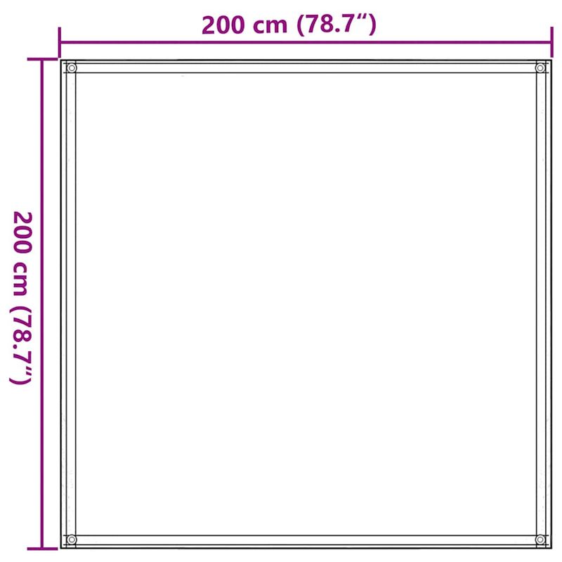 Sport si Outdoor - Camping - Accesorii corturi - Covor pentru cort, antracit si alb, 200x200 cm - Infinity.ro