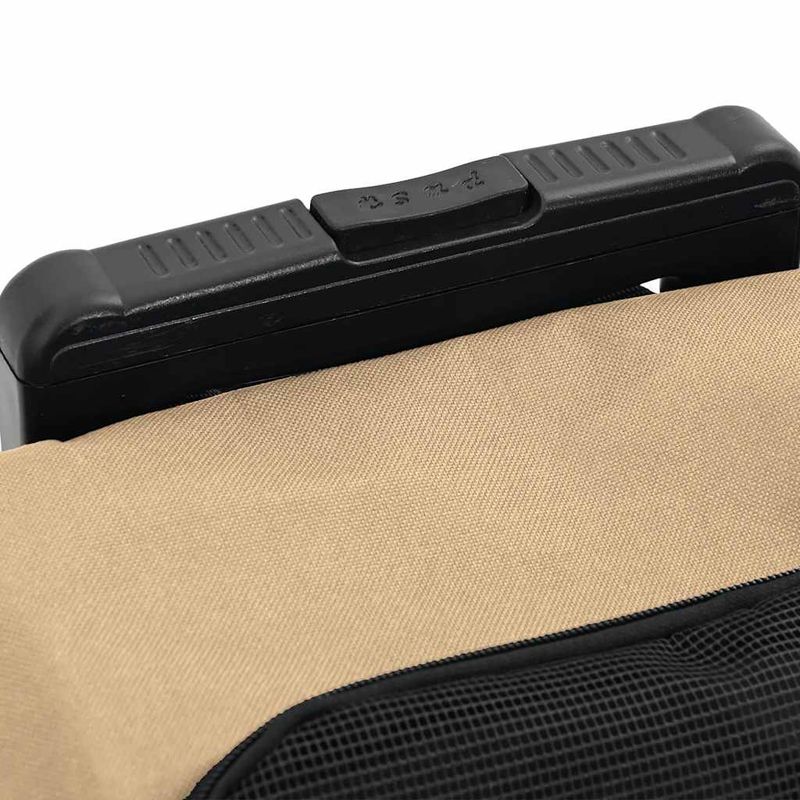 Petshop - Accesorii petshop - Culcusuri si custi - Genti si articole transport - Carucior pentru animale de companie 3 in 1, design nisipos, 48x32x57 cm, material Oxford - Infinity.ro
