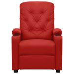 Casa si Gradina - Mobilier - Scaune si fotolii - Fotolii - Fotoliu cu ridicare pe verticala, rosu vin, piele ecologica - Infinity.ro