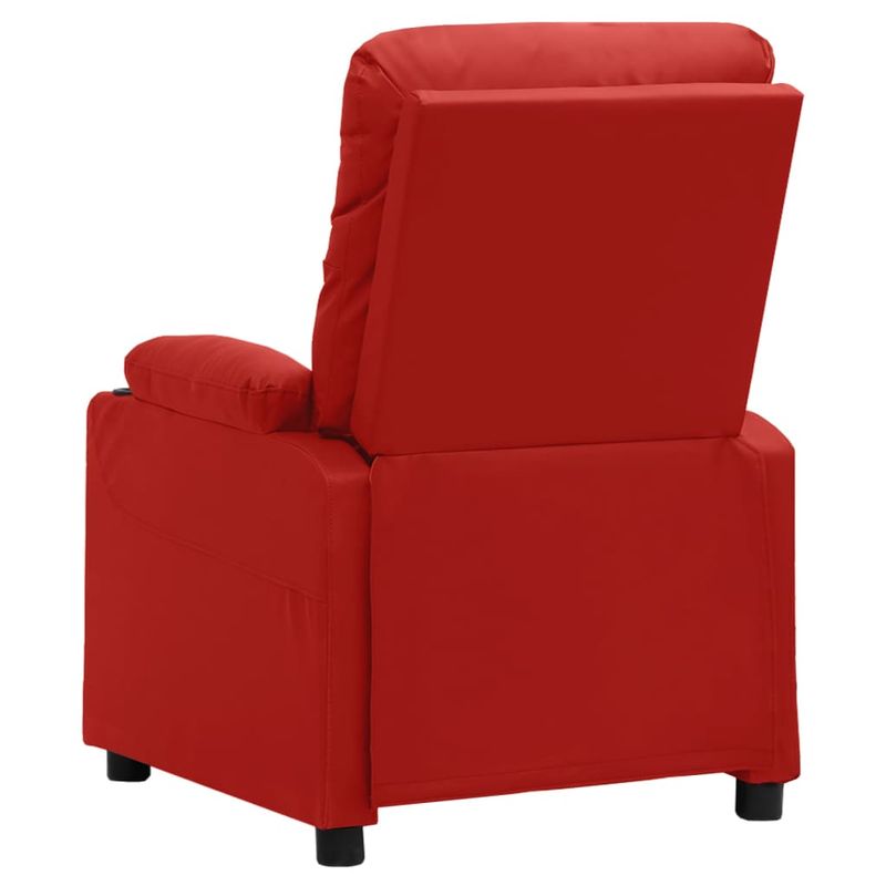 Casa si Gradina - Mobilier - Scaune si fotolii - Fotolii - Fotoliu cu ridicare pe verticala, rosu vin, piele ecologica - Infinity.ro