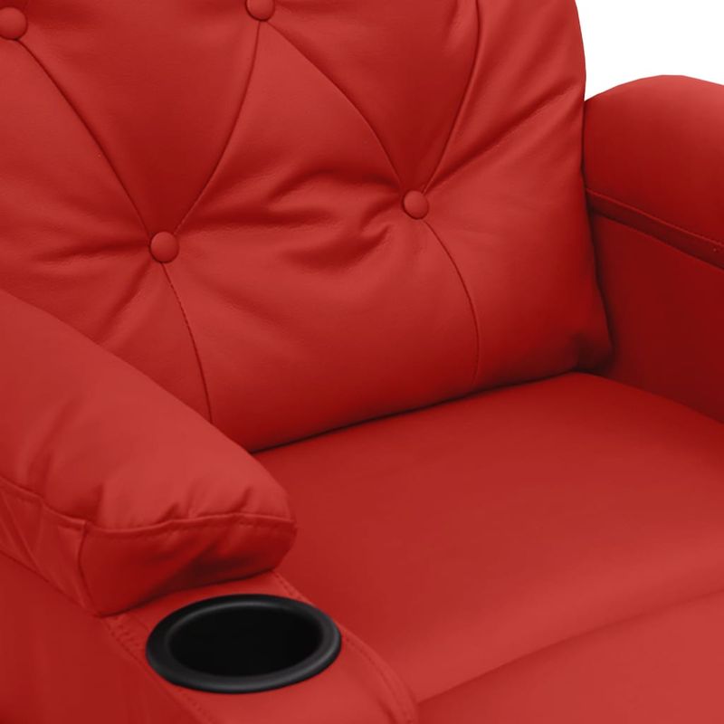 Casa si Gradina - Mobilier - Scaune si fotolii - Fotolii - Fotoliu cu ridicare pe verticala, rosu vin, piele ecologica - Infinity.ro