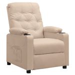 Casa si Gradina - Mobilier - Scaune si fotolii - Fotolii - Fotoliu cu ridicare, crem, material textil - Infinity.ro
