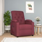 Casa si Gradina - Mobilier - Scaune si fotolii - Fotolii - Fotoliu rabatabil electric, rosu vin, material textil - Infinity.ro