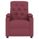 Casa si Gradina - Mobilier - Scaune si fotolii - Fotolii - Fotoliu rabatabil electric, rosu vin, material textil - Infinity.ro