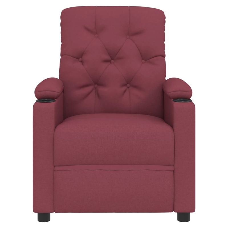 Casa si Gradina - Mobilier - Scaune si fotolii - Fotolii - Fotoliu rabatabil electric, rosu vin, material textil - Infinity.ro