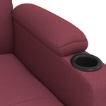 Casa si Gradina - Mobilier - Scaune si fotolii - Fotolii - Fotoliu rabatabil electric, rosu vin, material textil - Infinity.ro