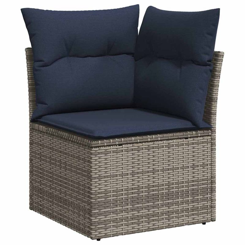 Casa si Gradina - Gradina si terasa - Mobilier exterior - Seturi mobila gradina - Set canapele de gradina cu perne, 8 piese, gri, poliratan - Infinity.ro