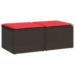 Casa si Gradina - Gradina si terasa - Mobilier exterior - Seturi mobila gradina - Set canapele de gradina, 2 piese, cu perne, maro poliratan maro - Infinity.ro