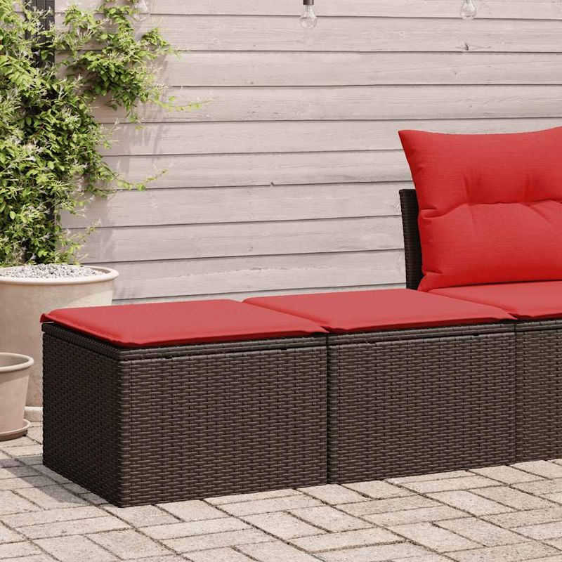 Casa si Gradina - Gradina si terasa - Mobilier exterior - Seturi mobila gradina - Set canapele de gradina, 2 piese, cu perne, maro poliratan maro - Infinity.ro