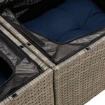 Casa si Gradina - Gradina si terasa - Mobilier exterior - Seturi mobila gradina - Set mobilier gradina cu perne 6 piese gri poliratan/lemn acacia - Infinity.ro