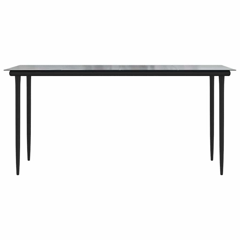 Casa si Gradina - Gradina si terasa - Mobilier exterior - Seturi mobila gradina - Set de sufragerie de gradina 7 piese sticla maro din poli ratan - Infinity.ro