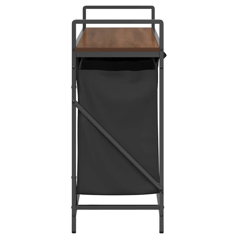 Casa si Gradina - Sanitare - Suporturi si accesorii baie - Accesorii baie - Cos de rufe 3 compartimente cu raft stejar maro - Infinity.ro