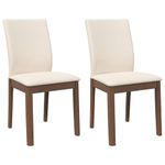 Casa si Gradina - Mobilier - Scaune si fotolii - Scaune - Scaune sufragerie cu perne 2 buc. cauciuc din lemn masiv maro - Infinity.ro