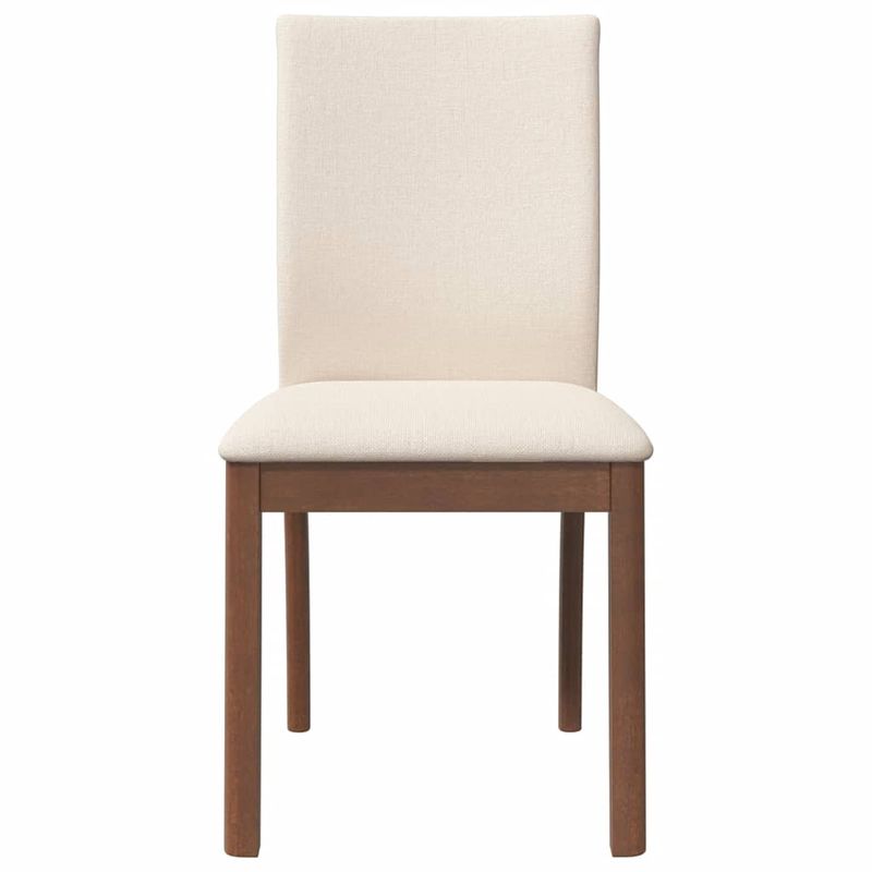 Casa si Gradina - Mobilier - Scaune si fotolii - Scaune - Scaune sufragerie cu perne 2 buc. cauciuc din lemn masiv maro - Infinity.ro