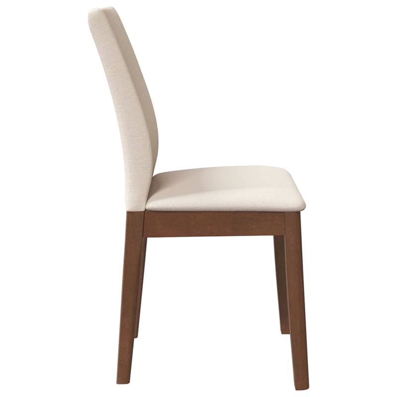 Casa si Gradina - Mobilier - Scaune si fotolii - Scaune - Scaune sufragerie cu perne 2 buc. cauciuc din lemn masiv maro - Infinity.ro