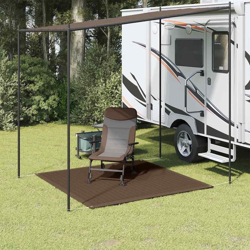 Sport si Outdoor - Camping - Accesorii corturi - Covor pentru cort, maro, 200x200 cm - Infinity.ro