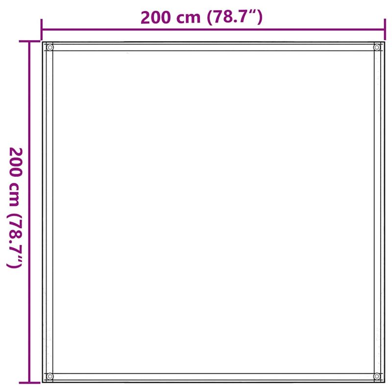 Sport si Outdoor - Camping - Accesorii corturi - Covor pentru cort, maro, 200x200 cm - Infinity.ro